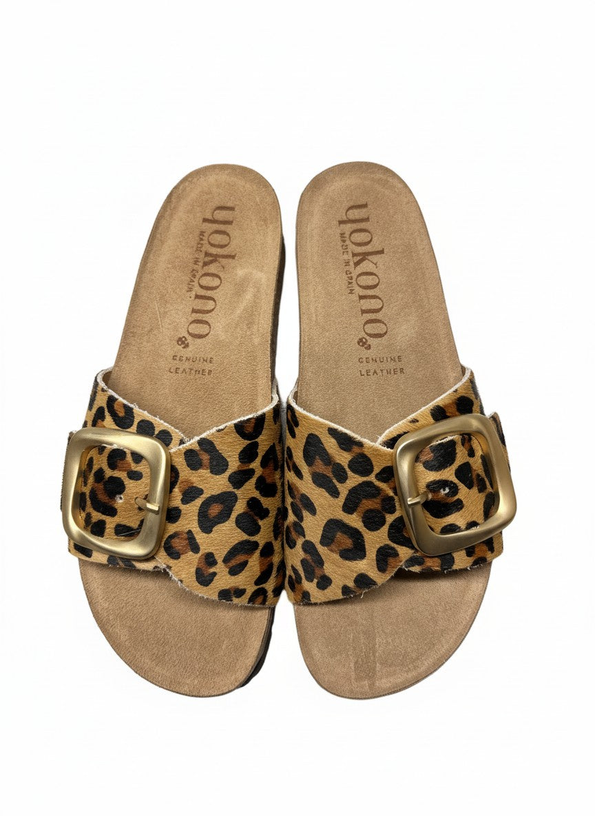 JERBA-114 Sandalia plana LEOPARDO natural | Bildmaterial bereitgestellt von SHOES.PLEASE.