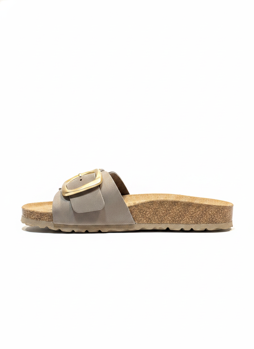 JERBA-114 Sandalia plana NOBUCK tabaco | Bildmaterial bereitgestellt von SHOES.PLEASE.