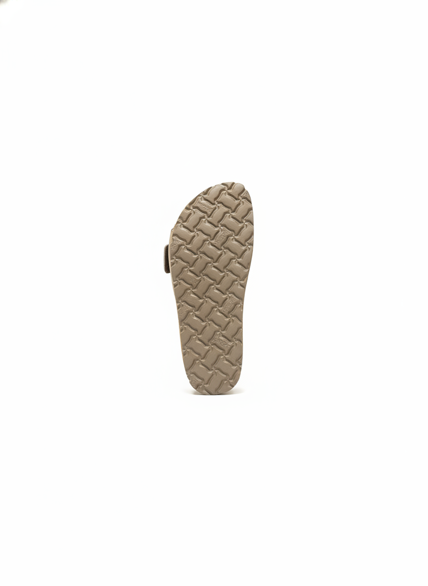JERBA-114 Sandalia plana NOBUCK tabaco | Bildmaterial bereitgestellt von SHOES.PLEASE.