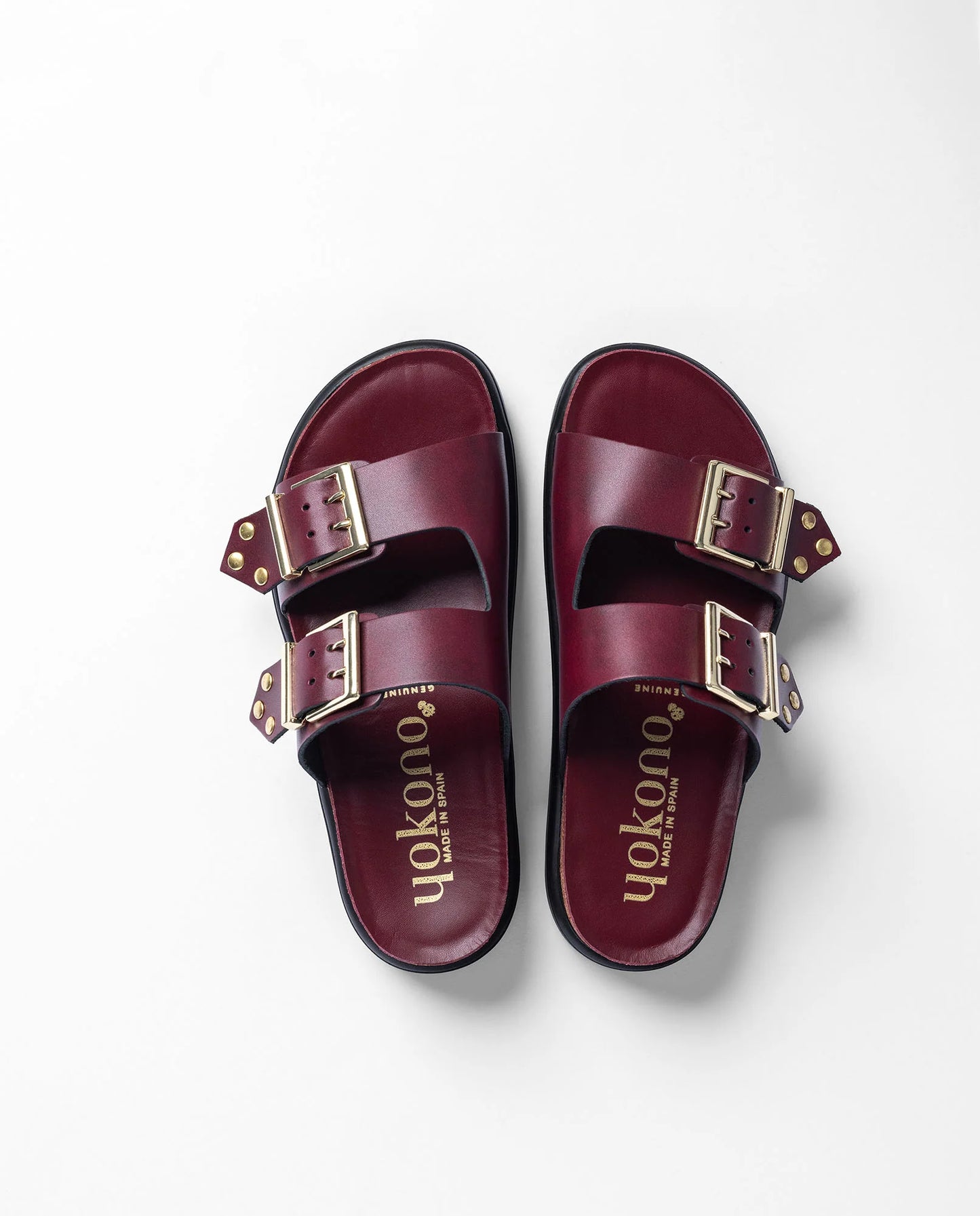 TUNEZ-262 Sandalia plana ALASKA burdeos | Bildmaterial bereitgestellt von SHOES.PLEASE.