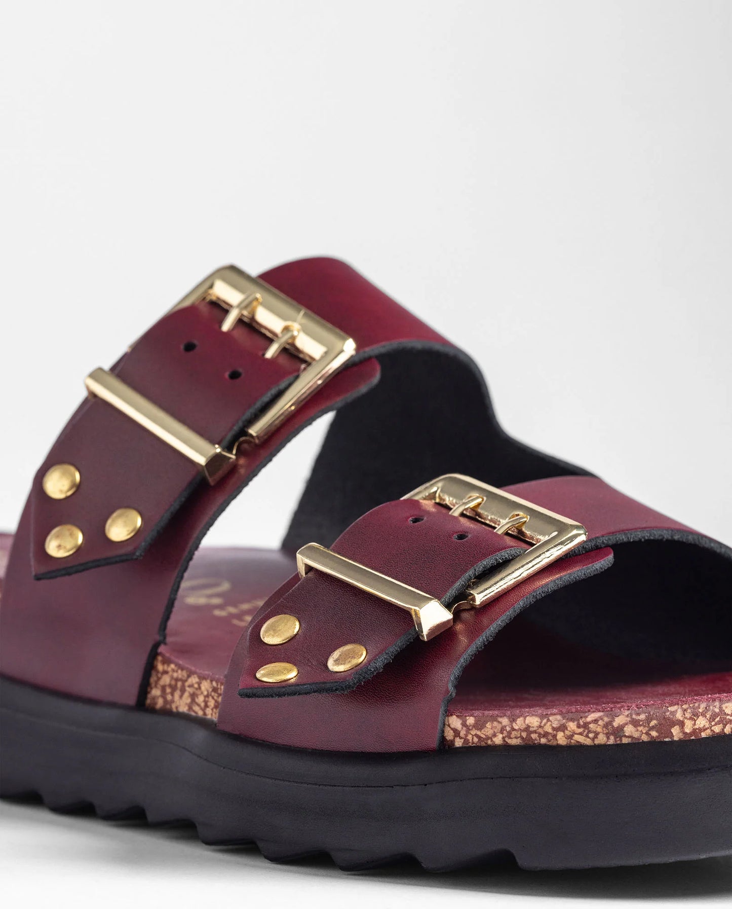 TUNEZ-262 Sandalia plana ALASKA burdeos | Bildmaterial bereitgestellt von SHOES.PLEASE.