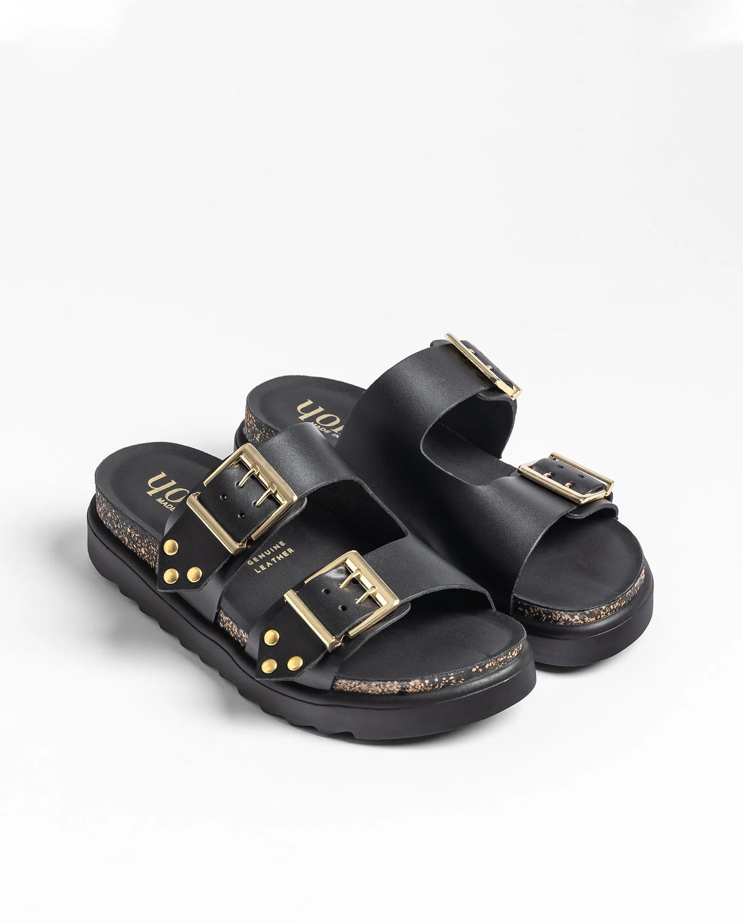 TUNEZ-262 Sandalia plana COCO negro | Bildmaterial bereitgestellt von SHOES.PLEASE.