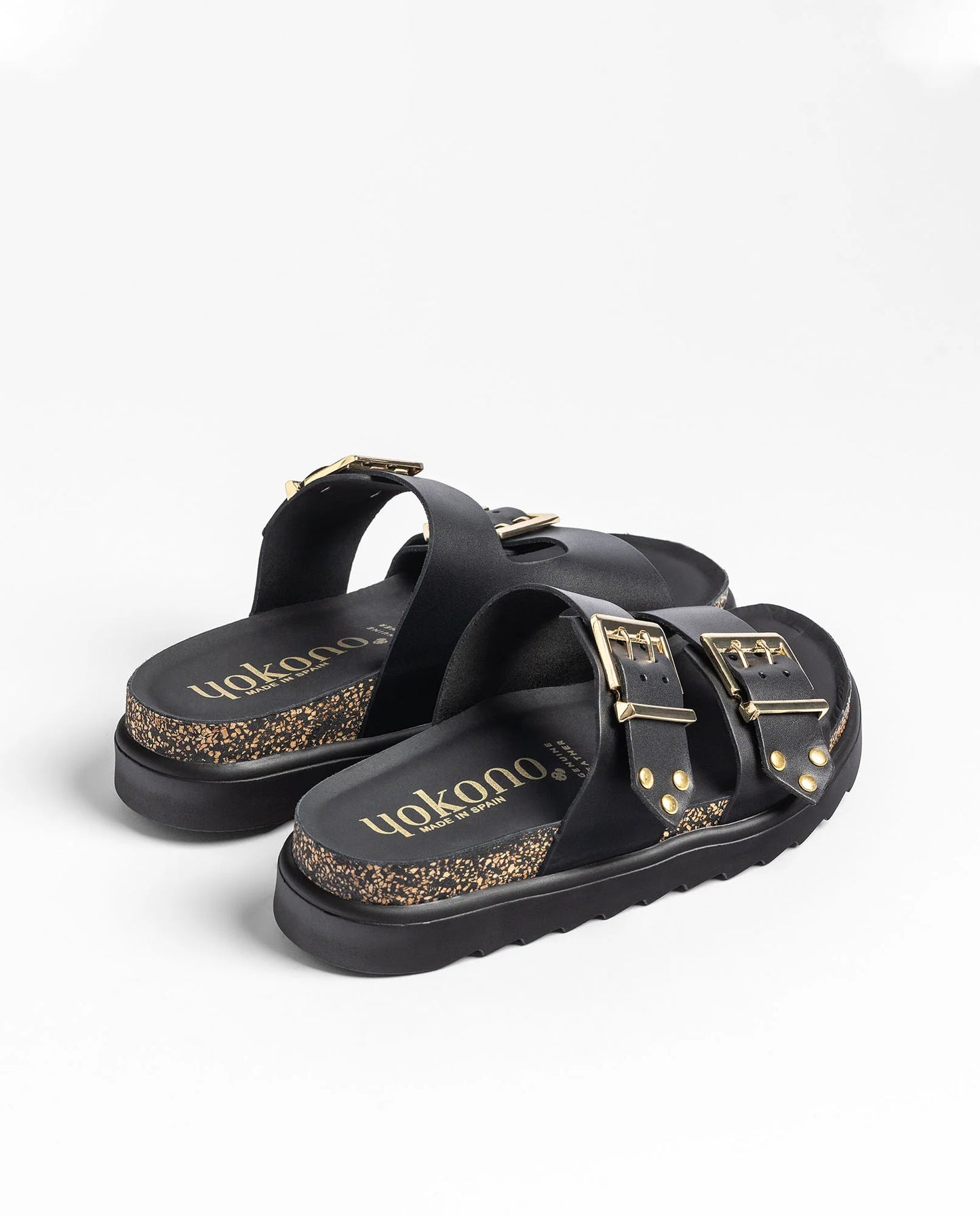 TUNEZ-262 Sandalia plana COCO negro | Bildmaterial bereitgestellt von SHOES.PLEASE.