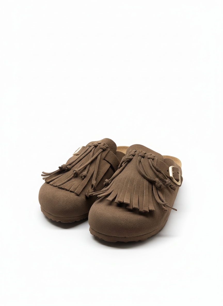 ZUECO-260 Zueco plano SERRAJE lodo | Bildmaterial bereitgestellt von SHOES.PLEASE.
