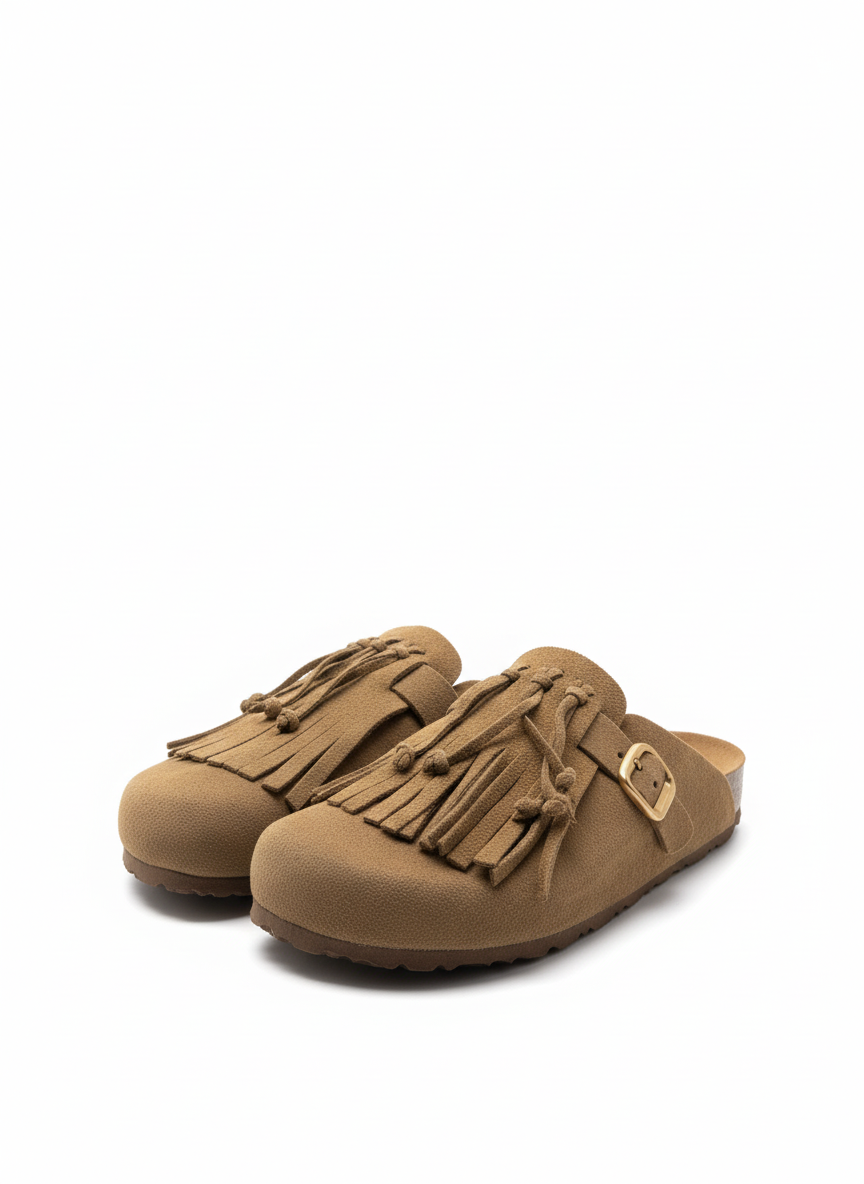 ZUECO-260 Zueco plano SERRAJE mushroom | Bildmaterial bereitgestellt von SHOES.PLEASE.