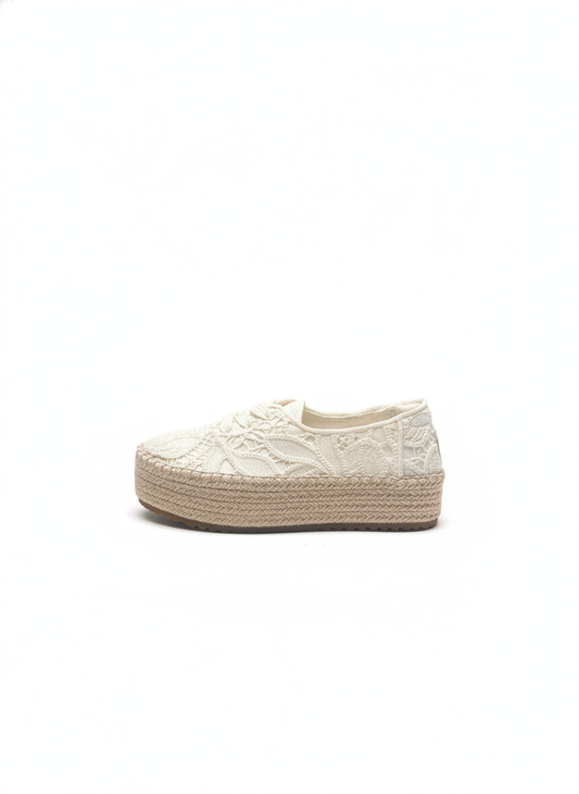 W VALENCIA LACE UP natural
