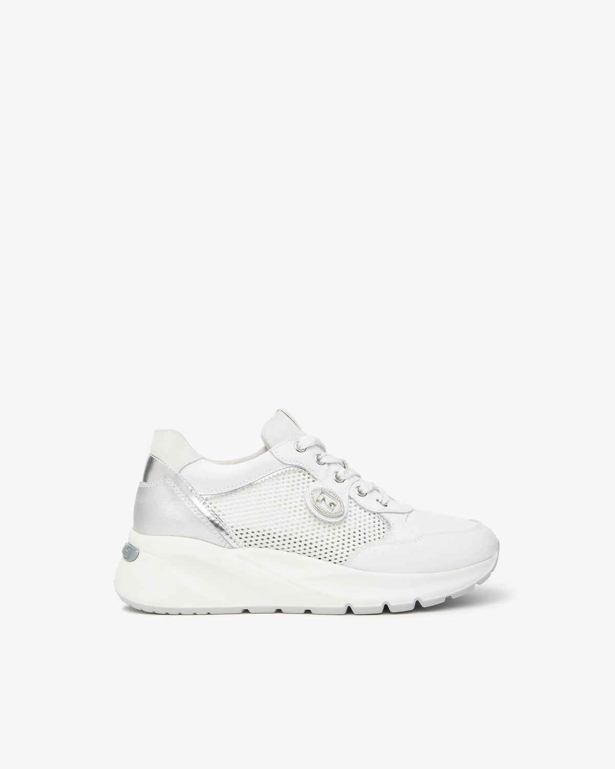 Skipper Bianco T.Nora Bianco 17 T.Brill Argento Etoile white | Bildmaterial bereitgestellt von SHOES.PLEASE.