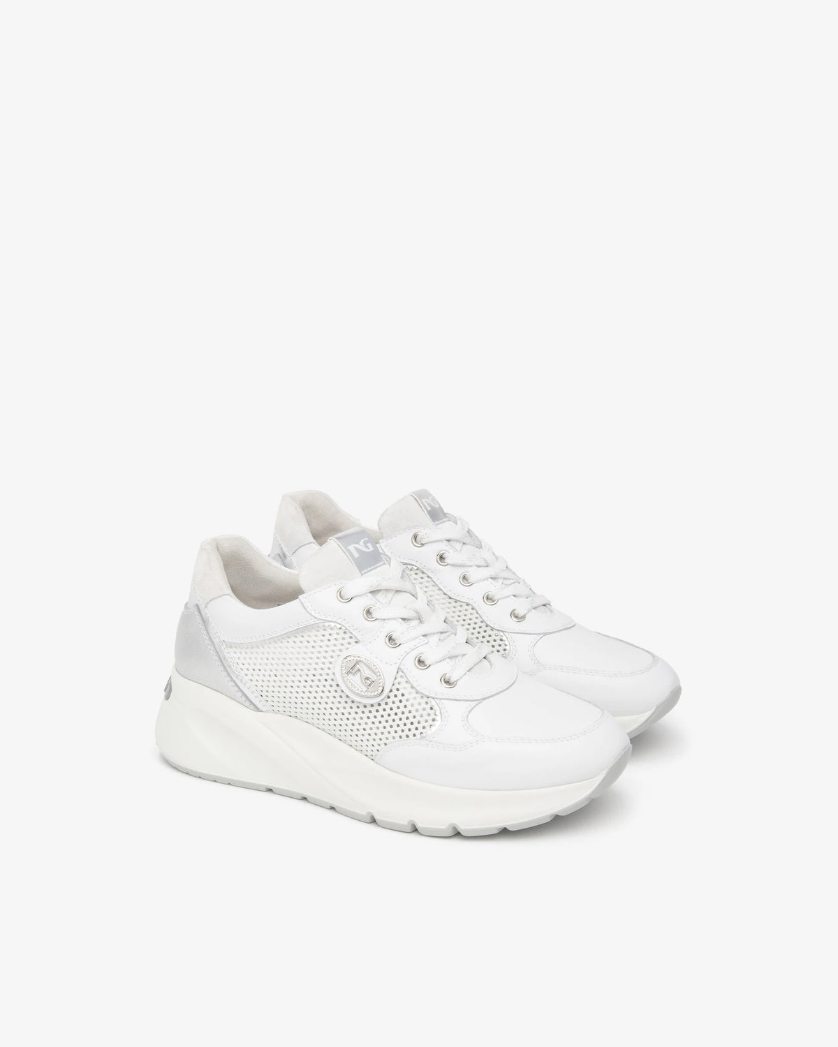 Skipper Bianco T.Nora Bianco 17 T.Brill Argento Etoile white | Bildmaterial bereitgestellt von SHOES.PLEASE.