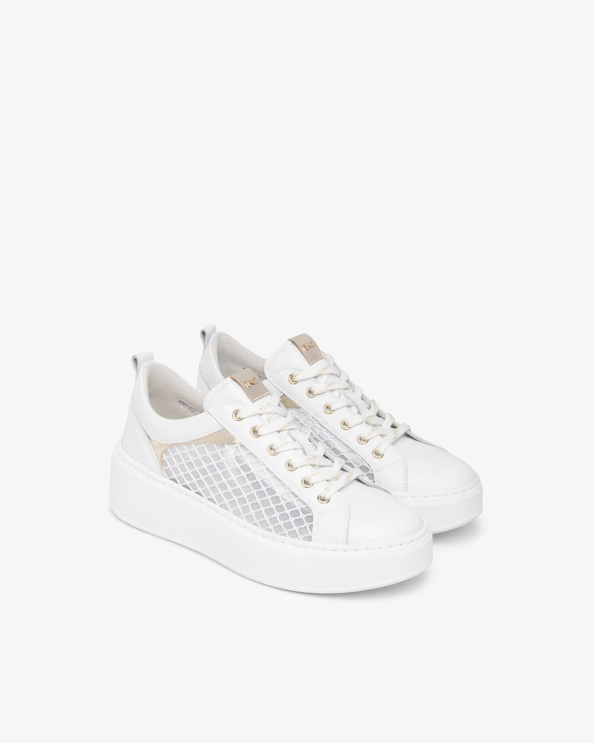 Skipper Bianco T.Palladium Net Bian T.Brill Platino 6074 white | Bildmaterial bereitgestellt von SHOES.PLEASE.