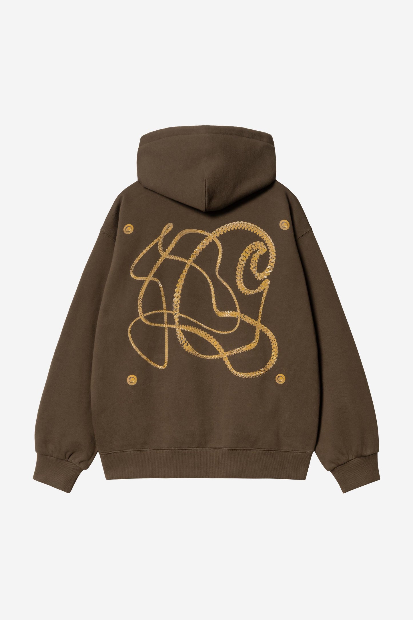 Hooded Charm Link Sweat liberica/gold | Bildmaterial bereitgestellt von SHOES.PLEASE.