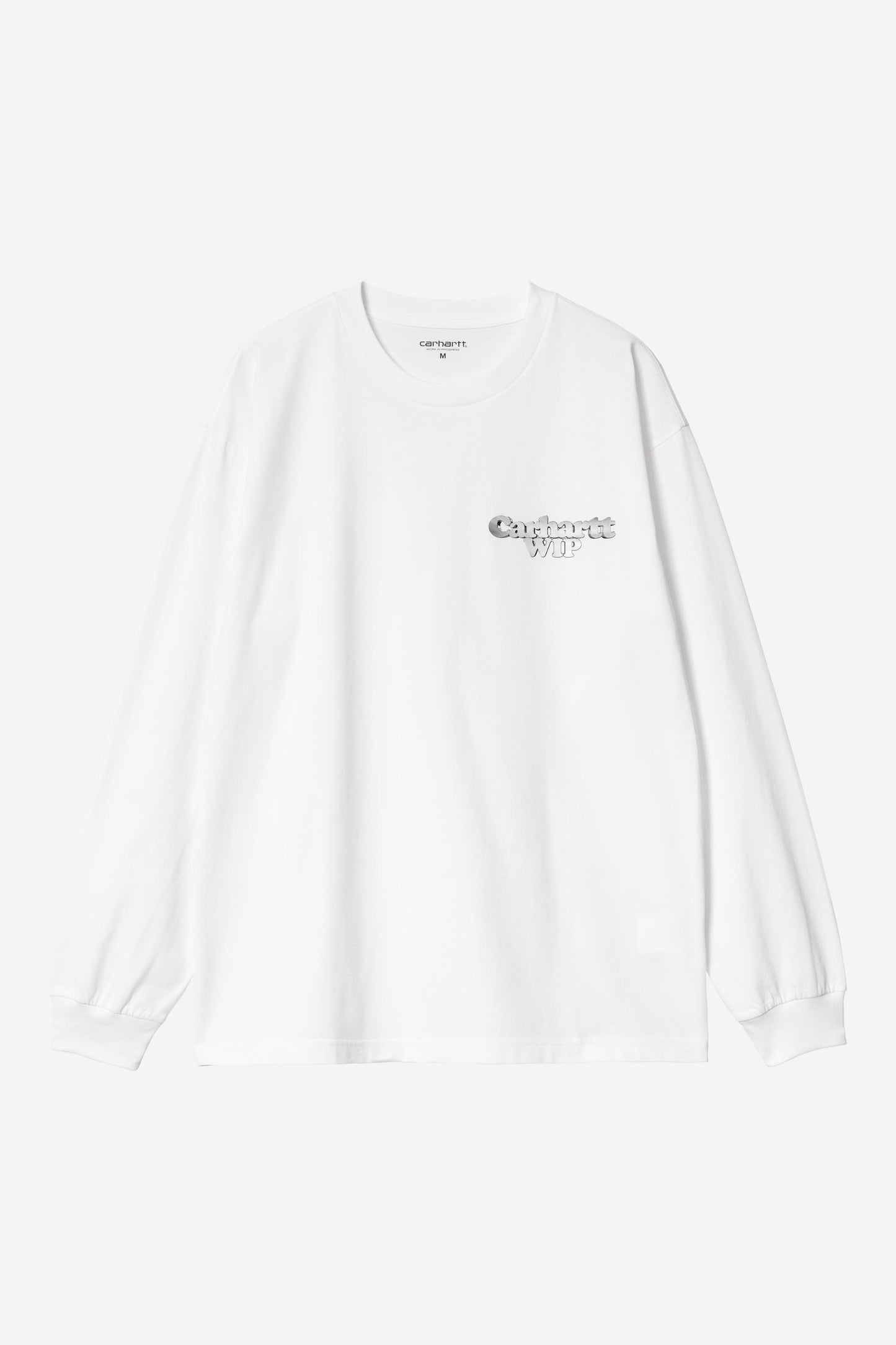 L/S Chain Link T-Shirt white/silver | Bildmaterial bereitgestellt von SHOES.PLEASE.