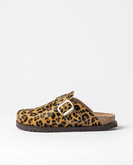 BOLUS-599 Zueco plano Leoprado natural