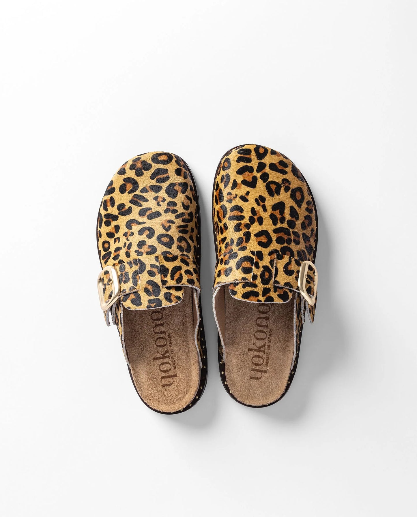 BOLUS-599 Zueco plano Leoprado natural | Bildmaterial bereitgestellt von SHOES.PLEASE.