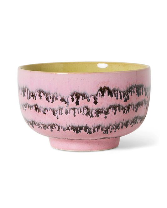 70s ceramics: noodle bowl, bubble multicolour