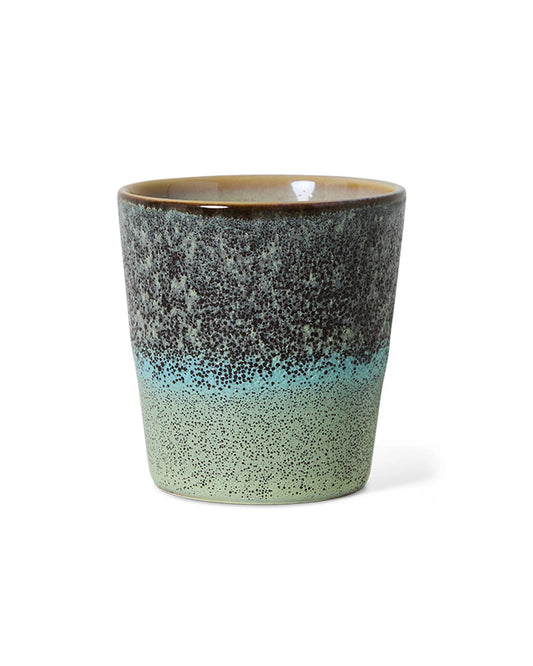 70s ceramics: coffee mug, thicket multicolour