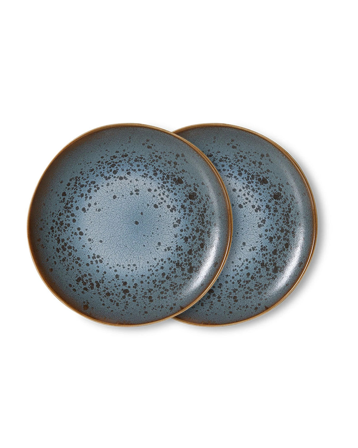 70s ceramics: side plate, mineral (set of 2) blue | Bildmaterial bereitgestellt von SHOES.PLEASE.