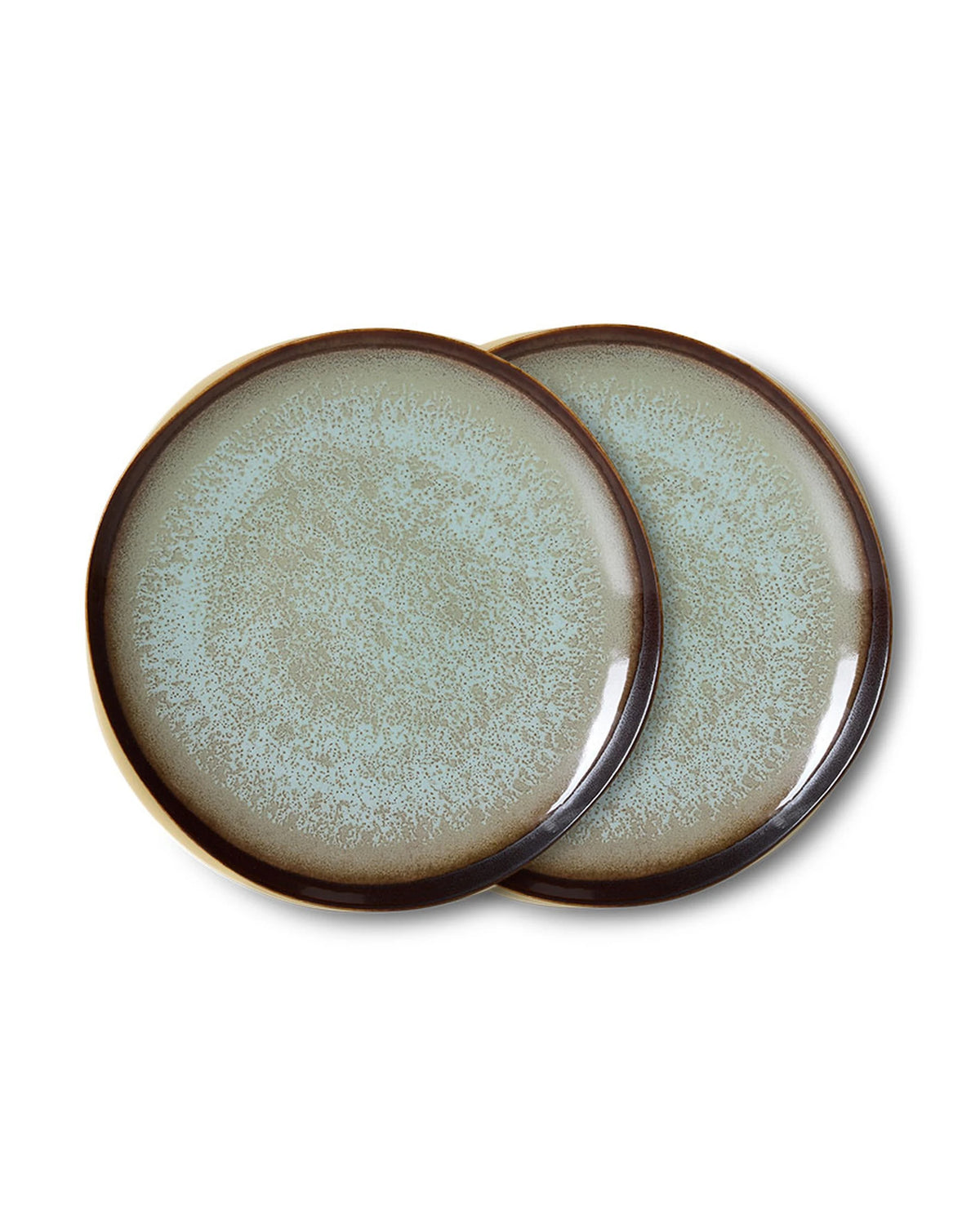 70s ceramics: side plate, contrast (set of 2) multicolour | Bildmaterial bereitgestellt von SHOES.PLEASE.