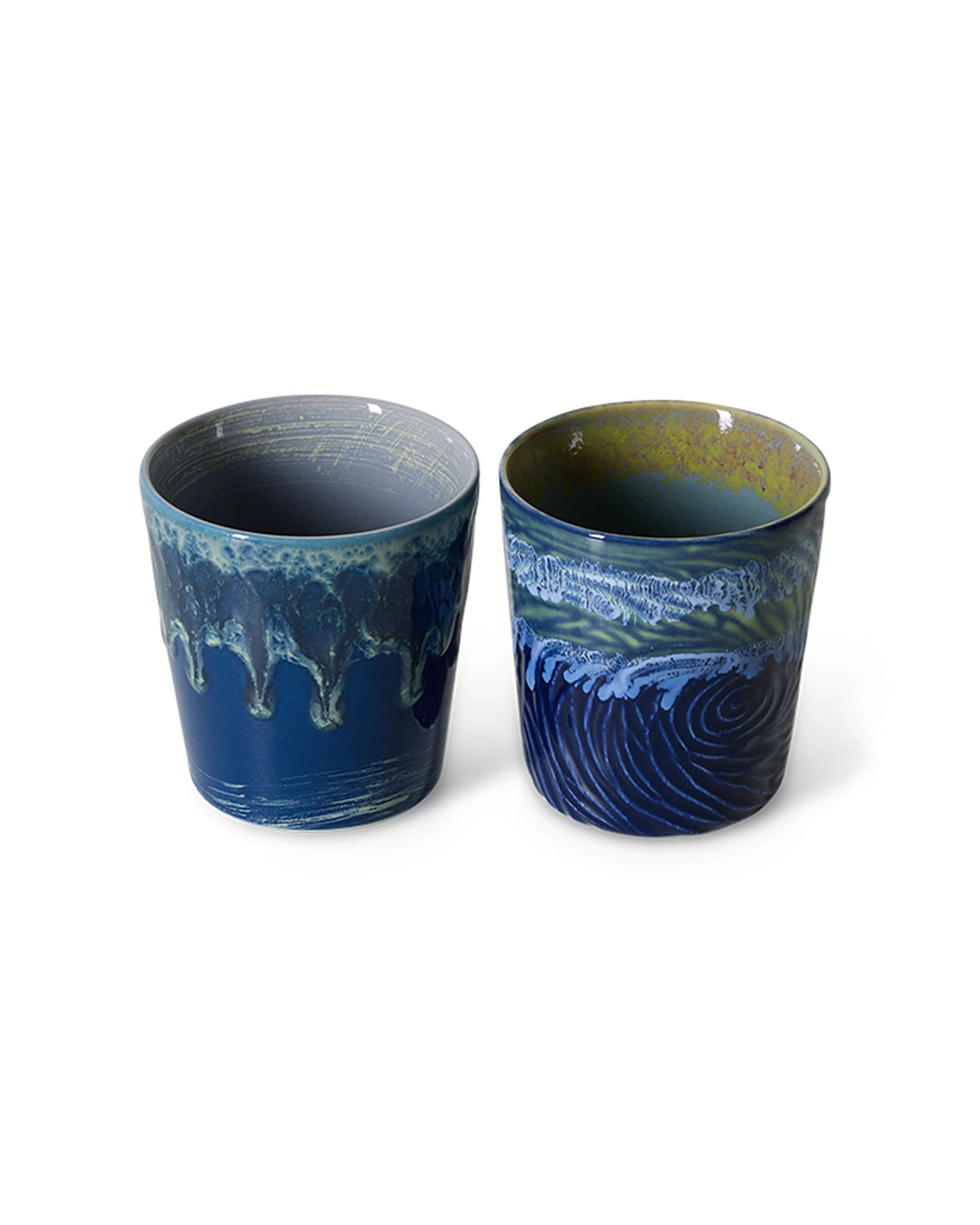 70s ceramics: Van Gogh coffee mugs, starry night (set of 2) blue | Bildmaterial bereitgestellt von SHOES.PLEASE.