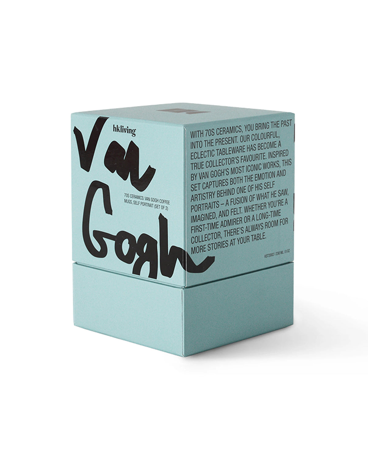 HKLIVING Kaffeebecher 70s ceramics Van Gogh Selbstporträt 2er-Set blau | Bildmaterial bereitgestellt von SHOES.PLEASE.