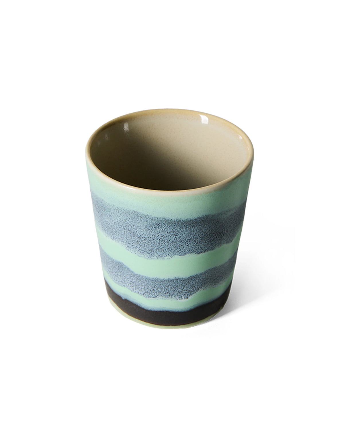 70s ceramics: coffee mug, river multicolour | Bildmaterial bereitgestellt von SHOES.PLEASE.