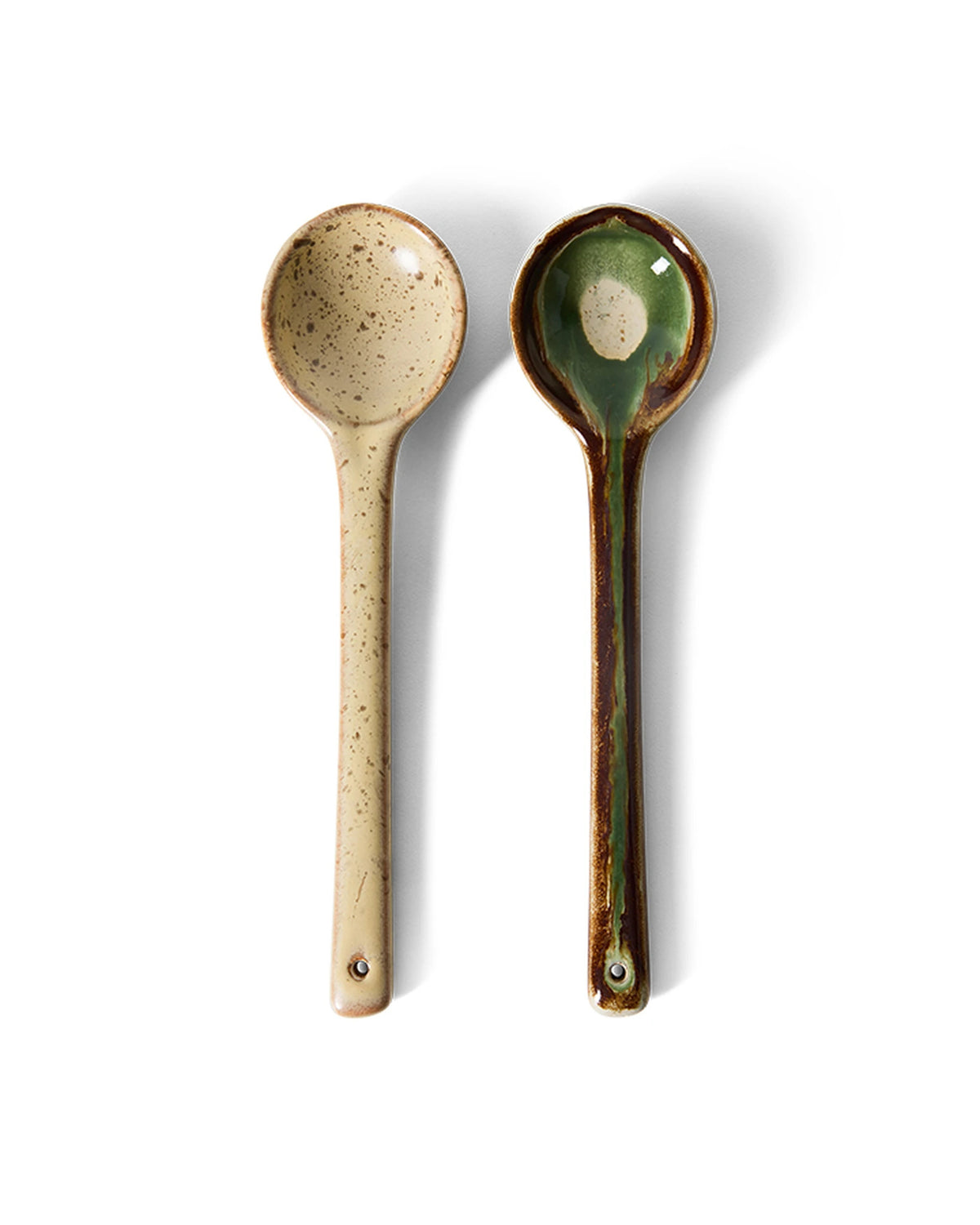 70s ceramics: serving spoons, hills (set of 2) multicolour | Bildmaterial bereitgestellt von SHOES.PLEASE.