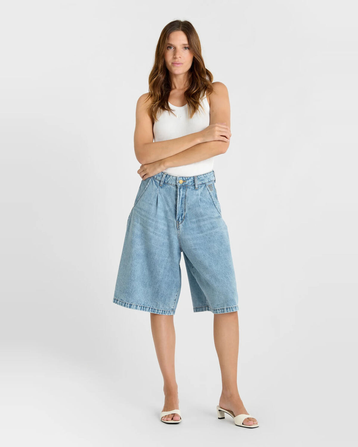Femme JUPE CULOTTE LOVA Bermuda blue | Bildmaterial bereitgestellt von SHOES.PLEASE.
