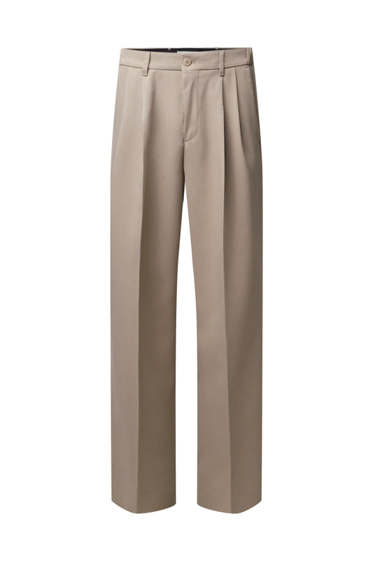 LEEK_WIDE MEN TROUSER brown 1715