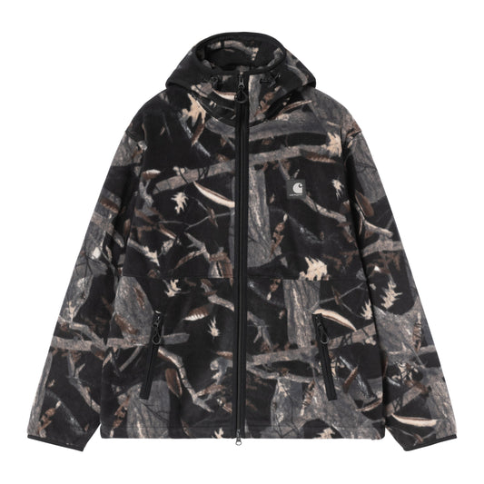 Blevin Liner camo feather tree, black