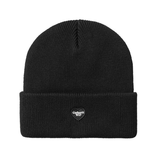 Small Heart Beanie black