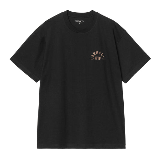 S/S Arch Script T-Shirt black / wip h brown