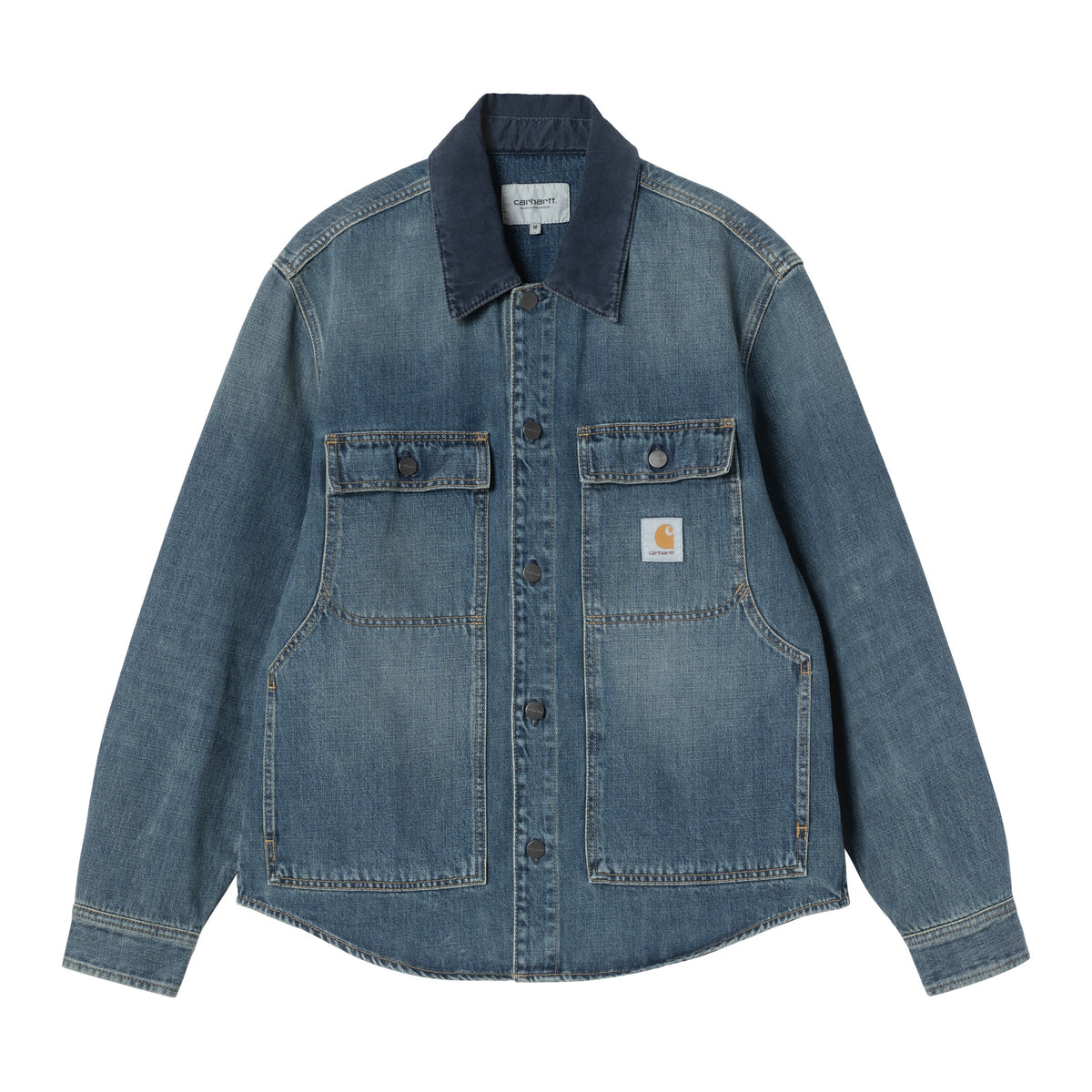 Oakland Shirt Jac blue / dark navy /worn used wash | Bildmaterial bereitgestellt von SHOES.PLEASE.