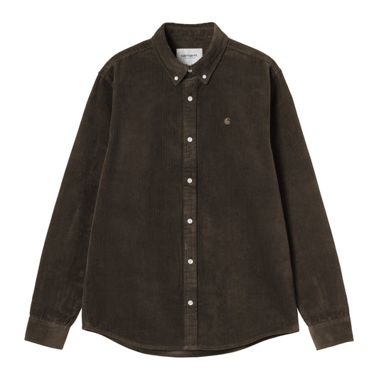 L/S Madison Cord Shirt tobacco