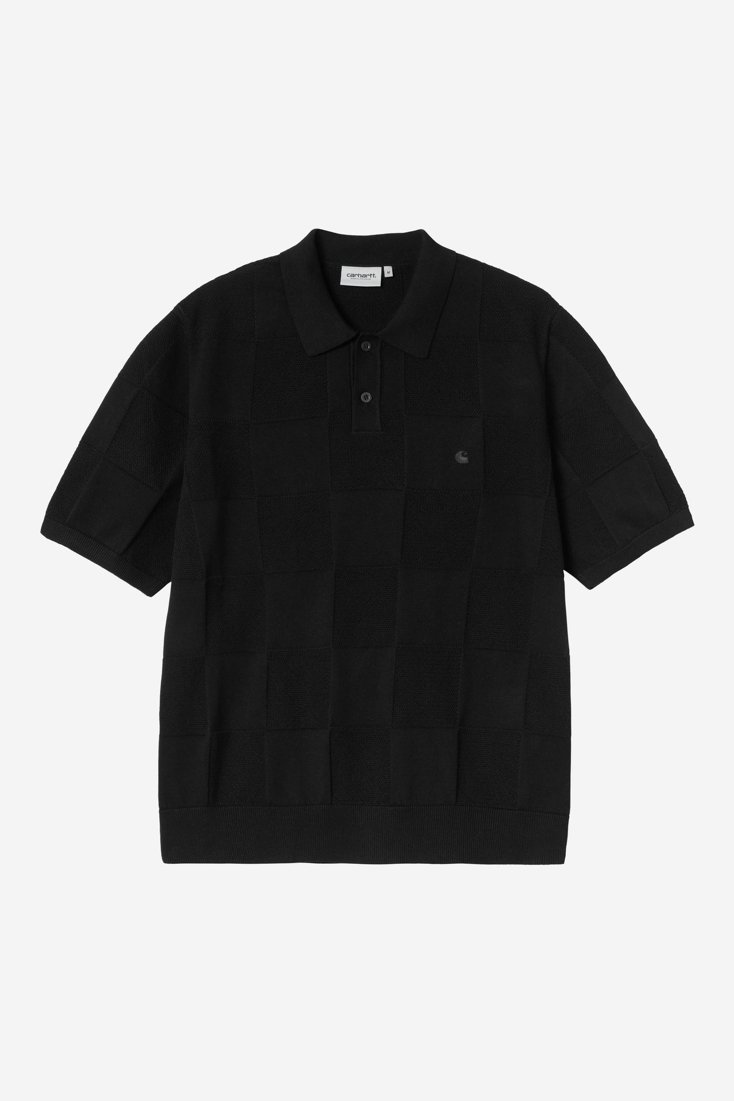 S/S Checker Polo black /--- | Bildmaterial bereitgestellt von SHOES.PLEASE.