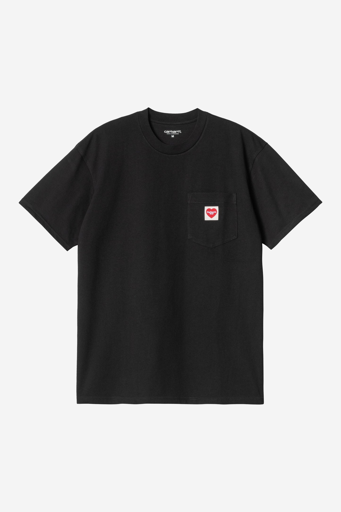 S/S Pocket Heart T-Shirt black / red /--- | Bildmaterial bereitgestellt von SHOES.PLEASE.