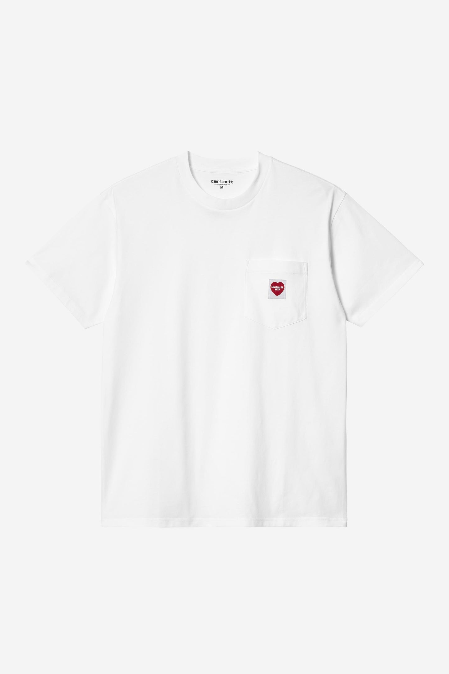 S/S Pocket Heart T-Shirt white / red /--- | Bildmaterial bereitgestellt von SHOES.PLEASE.