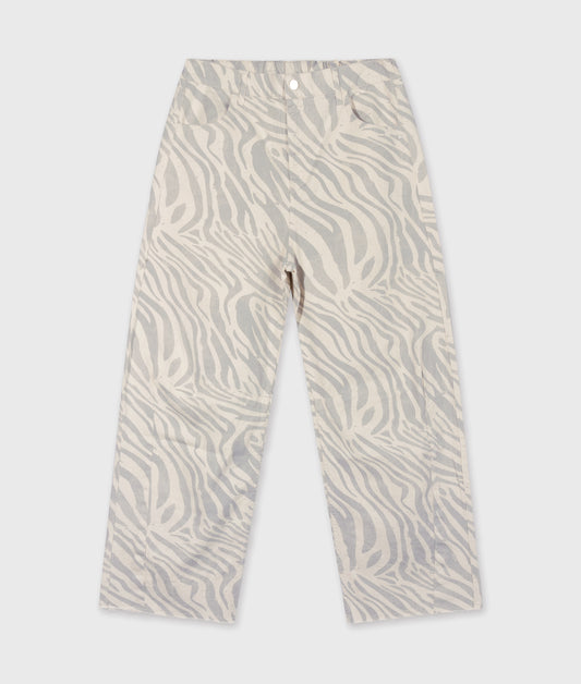 western pants zebra ecru