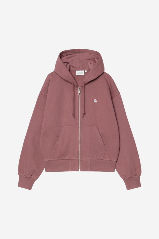 W' Hooded Casey Jacket dusky pink / silver