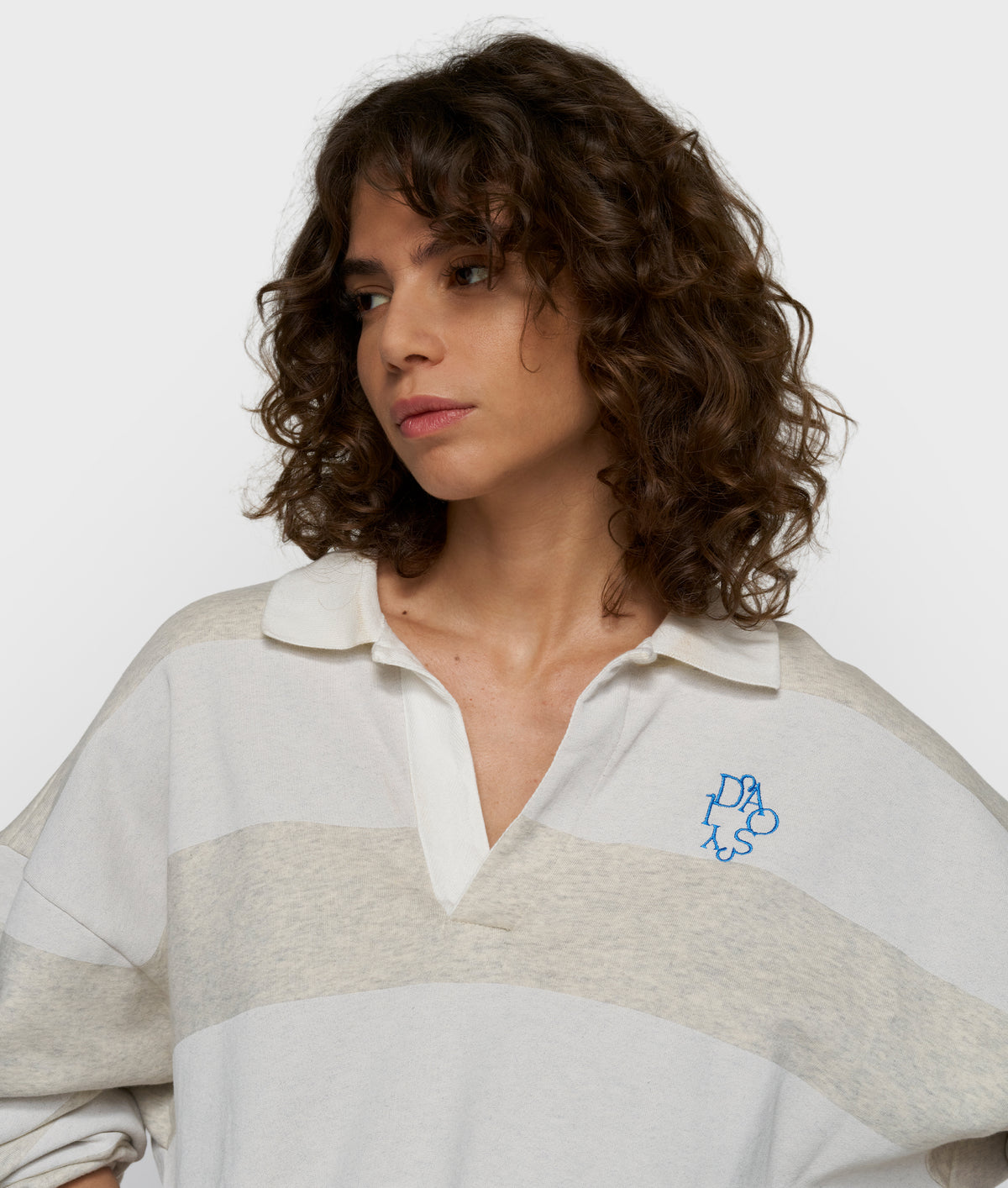 balloon sweater stripes soft white melee | Bildmaterial bereitgestellt von SHOES.PLEASE.