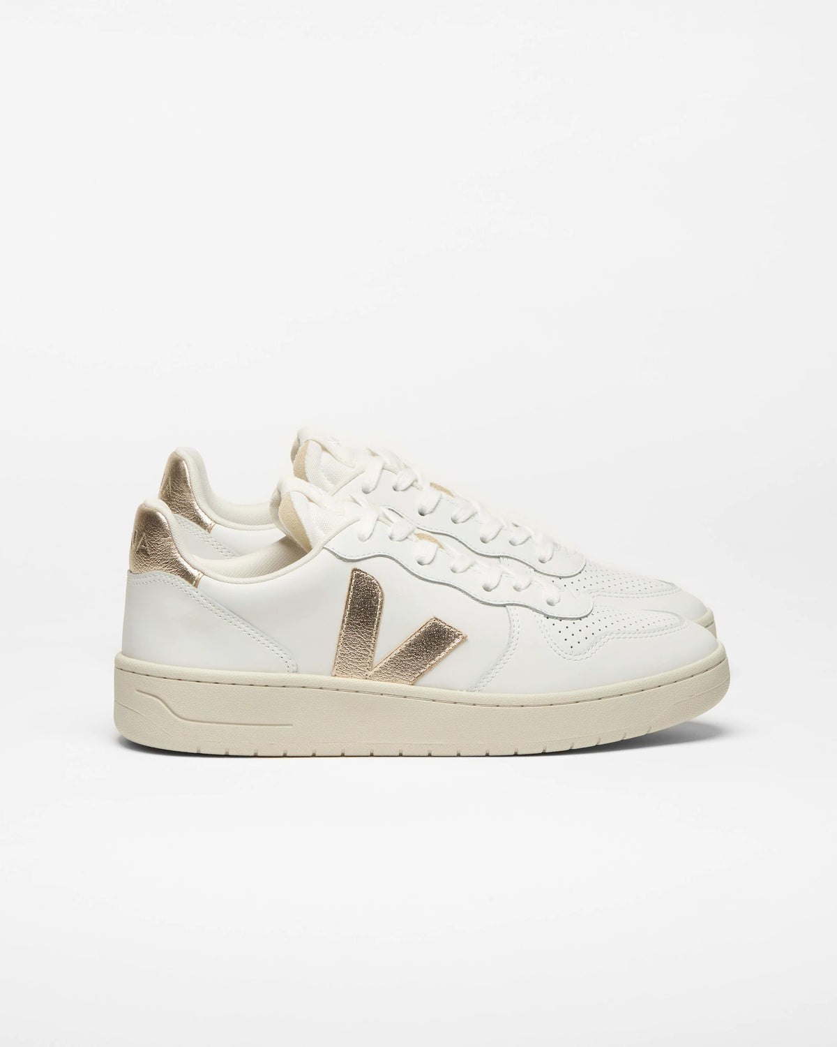 W V-10 Prime LEATHER extra-white_platine | Bildmaterial bereitgestellt von SHOES.PLEASE.