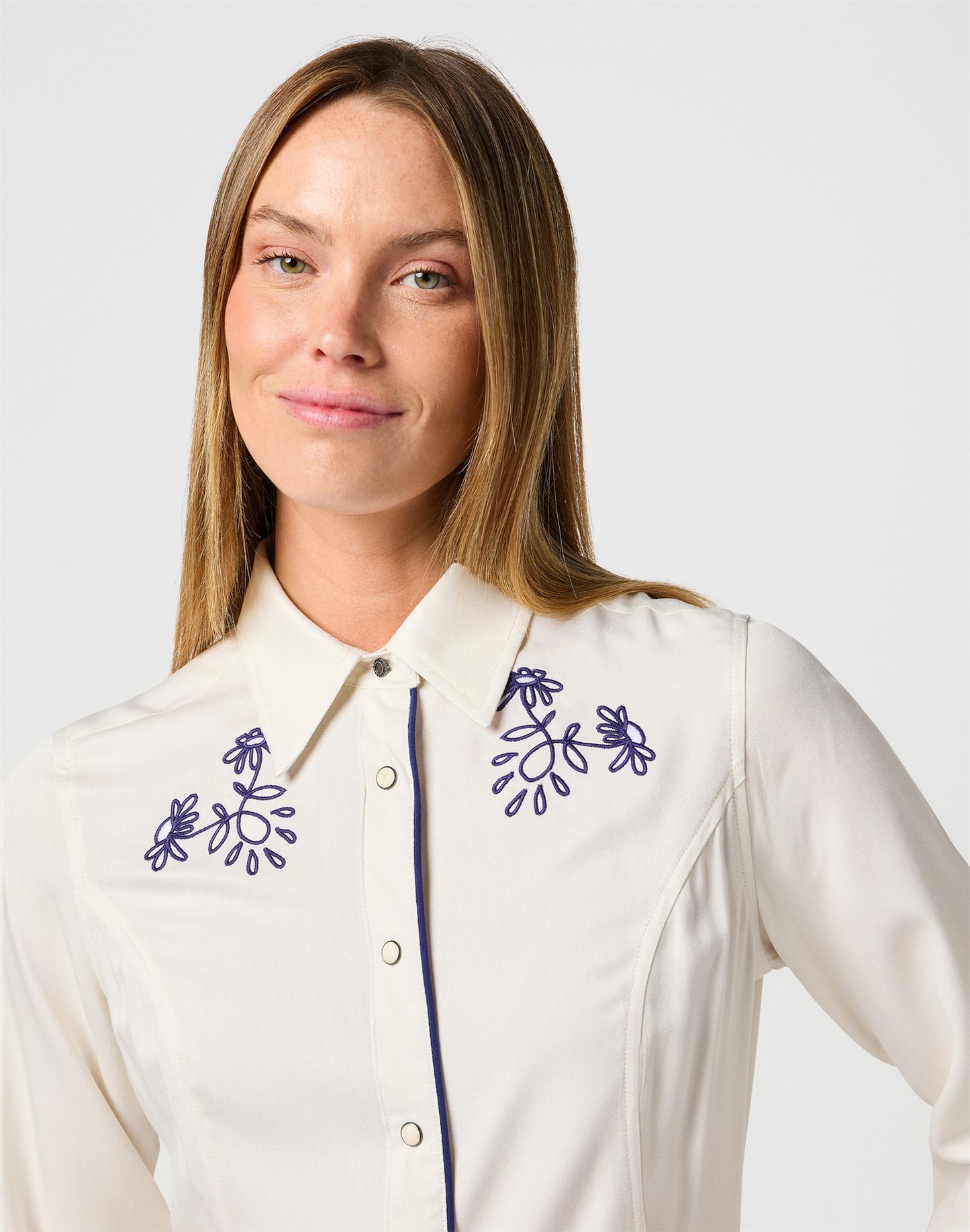PIPED WESTERN SHIRT VINTAGE WHITE white | Bildmaterial bereitgestellt von SHOES.PLEASE.