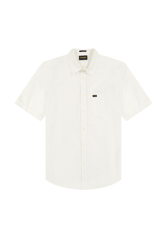 SS 1 PKT SHIRT WHITE white
