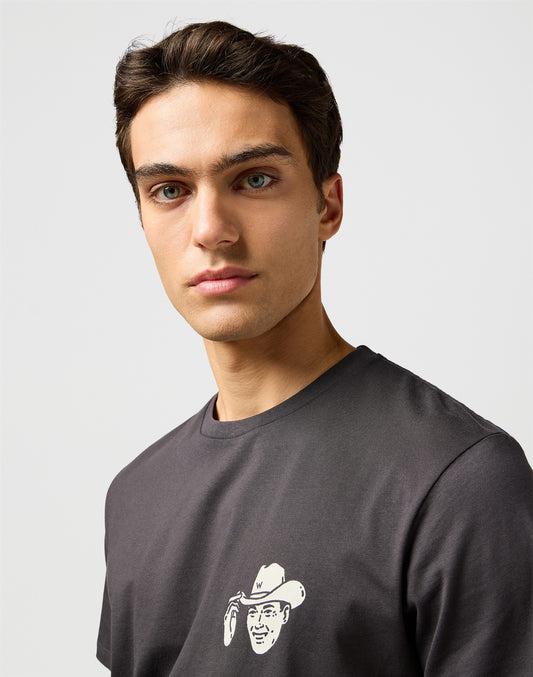 SMALL GRAPHIC TEE FADED BLACK black