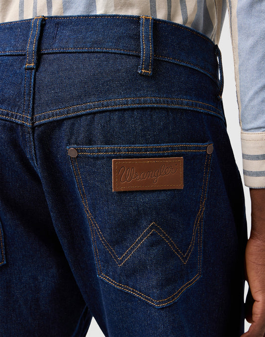 FRONTIER RINSED NIGHT denim blue dunkel