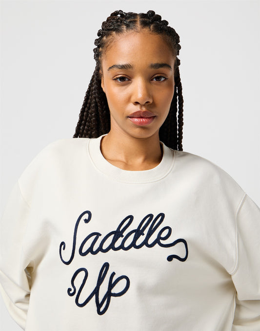 OVERSIZED SWEAT VINTAGE WHITE white
