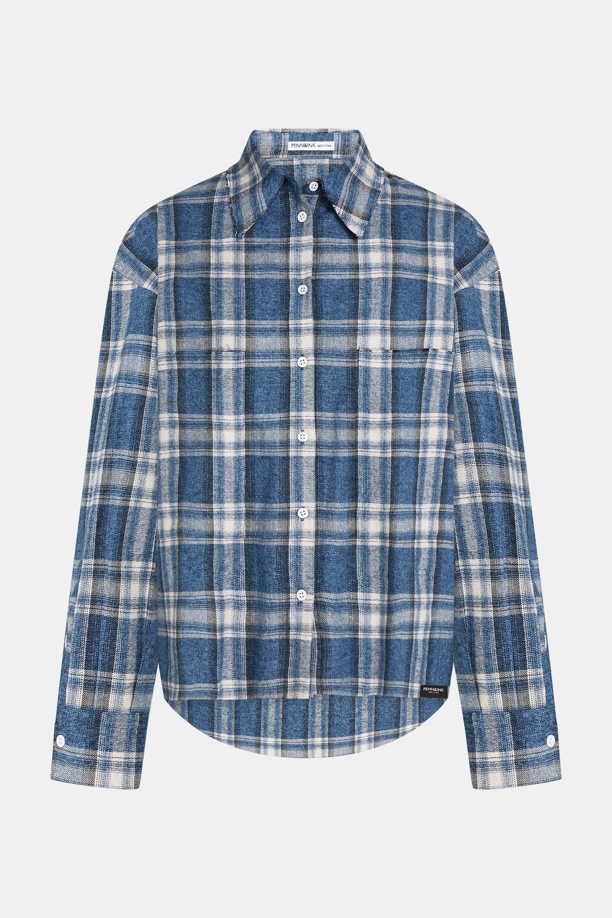 Blouse W26C421-54c blue check | Bildmaterial bereitgestellt von SHOES.PLEASE.