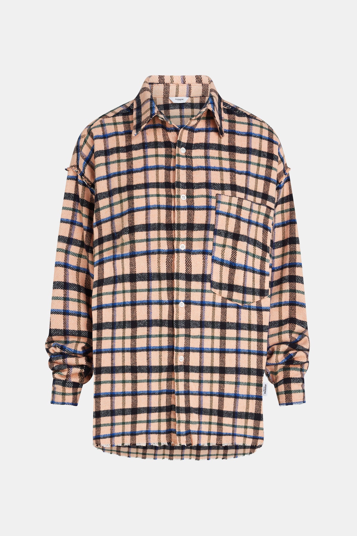 Blouse orange check | Bildmaterial bereitgestellt von SHOES.PLEASE.