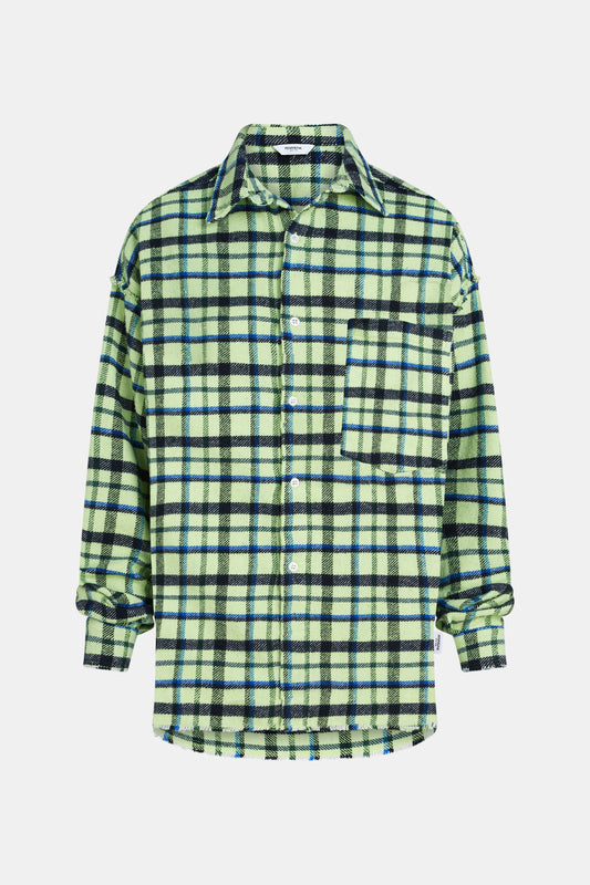 Blouse green check