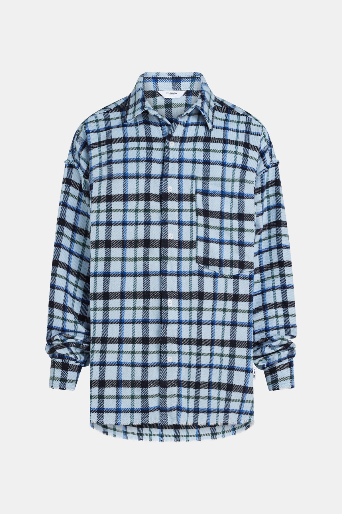 Blouse blue check | Bildmaterial bereitgestellt von SHOES.PLEASE.