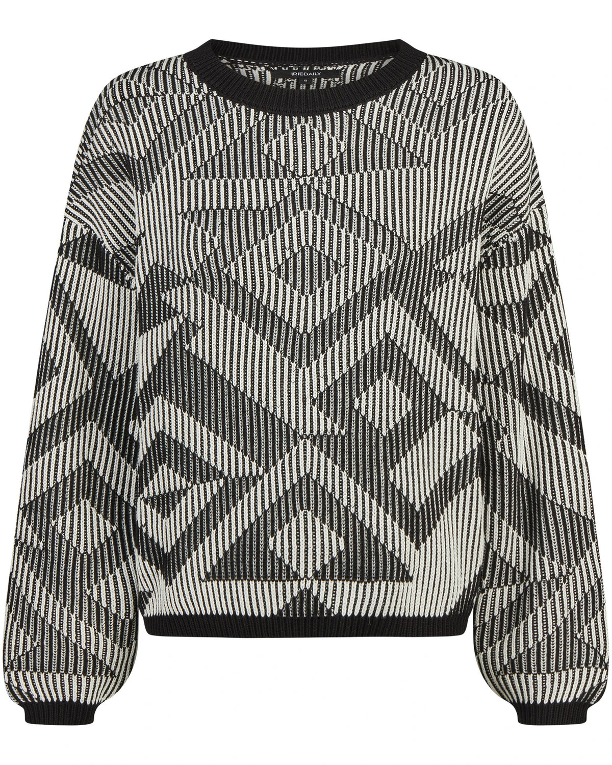 Ribby Knit black white | Bildmaterial bereitgestellt von SHOES.PLEASE.