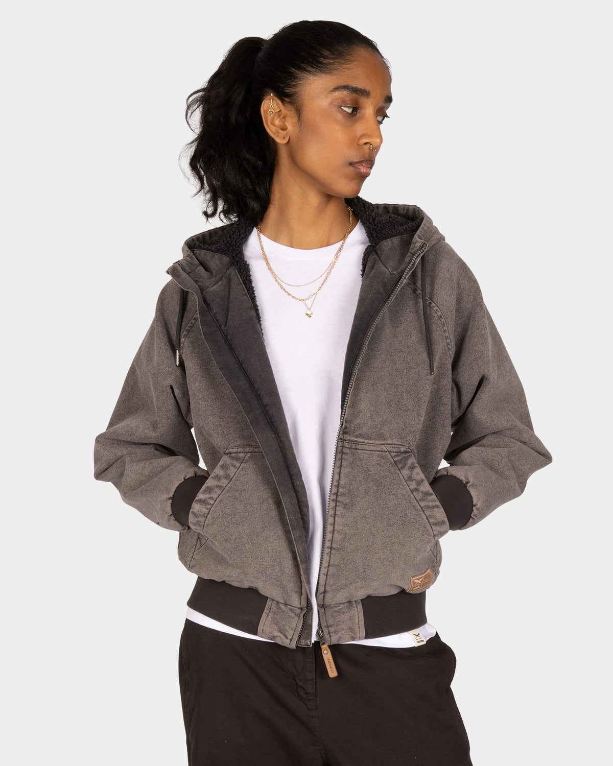 Dock Womens Jacket black acid wash | Bildmaterial bereitgestellt von SHOES.PLEASE.